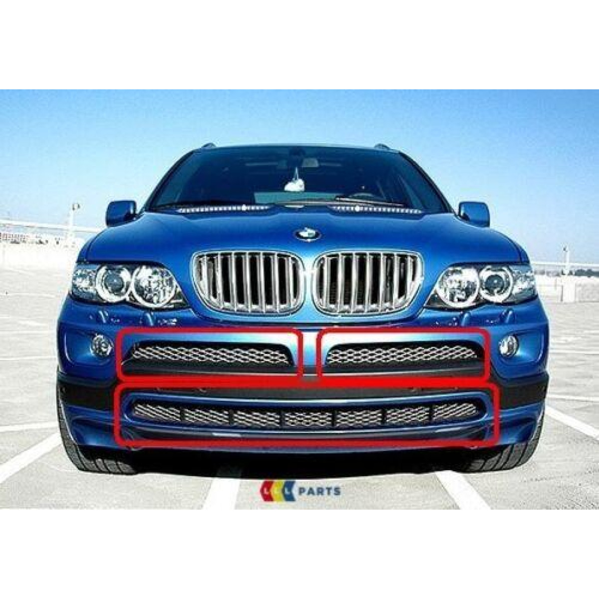 Решітка бампера БМВ Х5 Е53 - BMW X5 E53 2003-2006 (комплект)