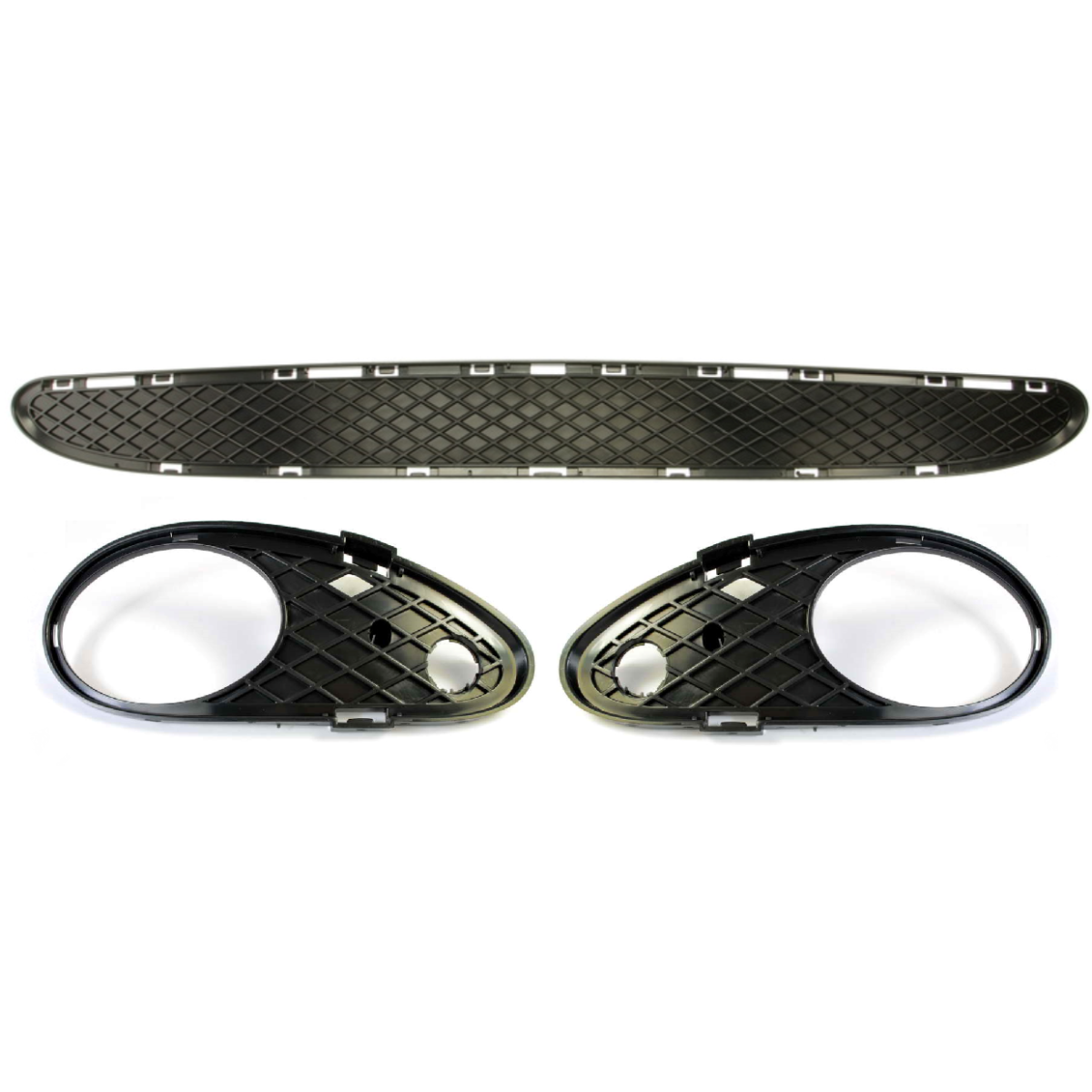 Решітка бампера Мерседес 203 - Mercedes W203, S203 - 2000-2004 (комплект)