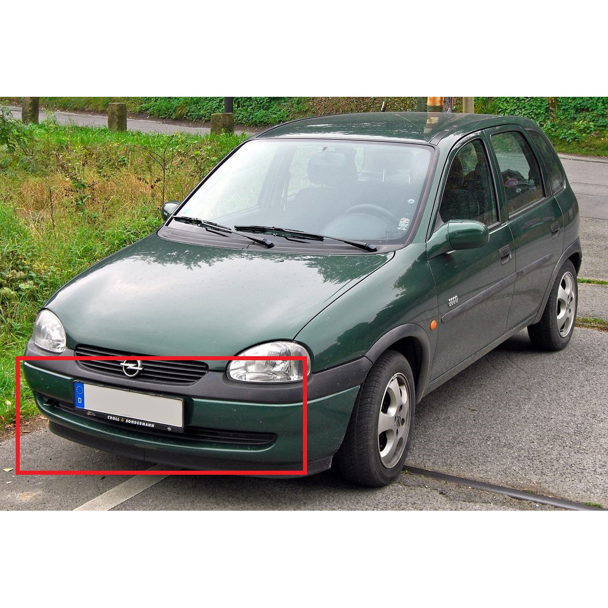 Решітка бампера Опель Комбо - Opel Combo 2000-2003