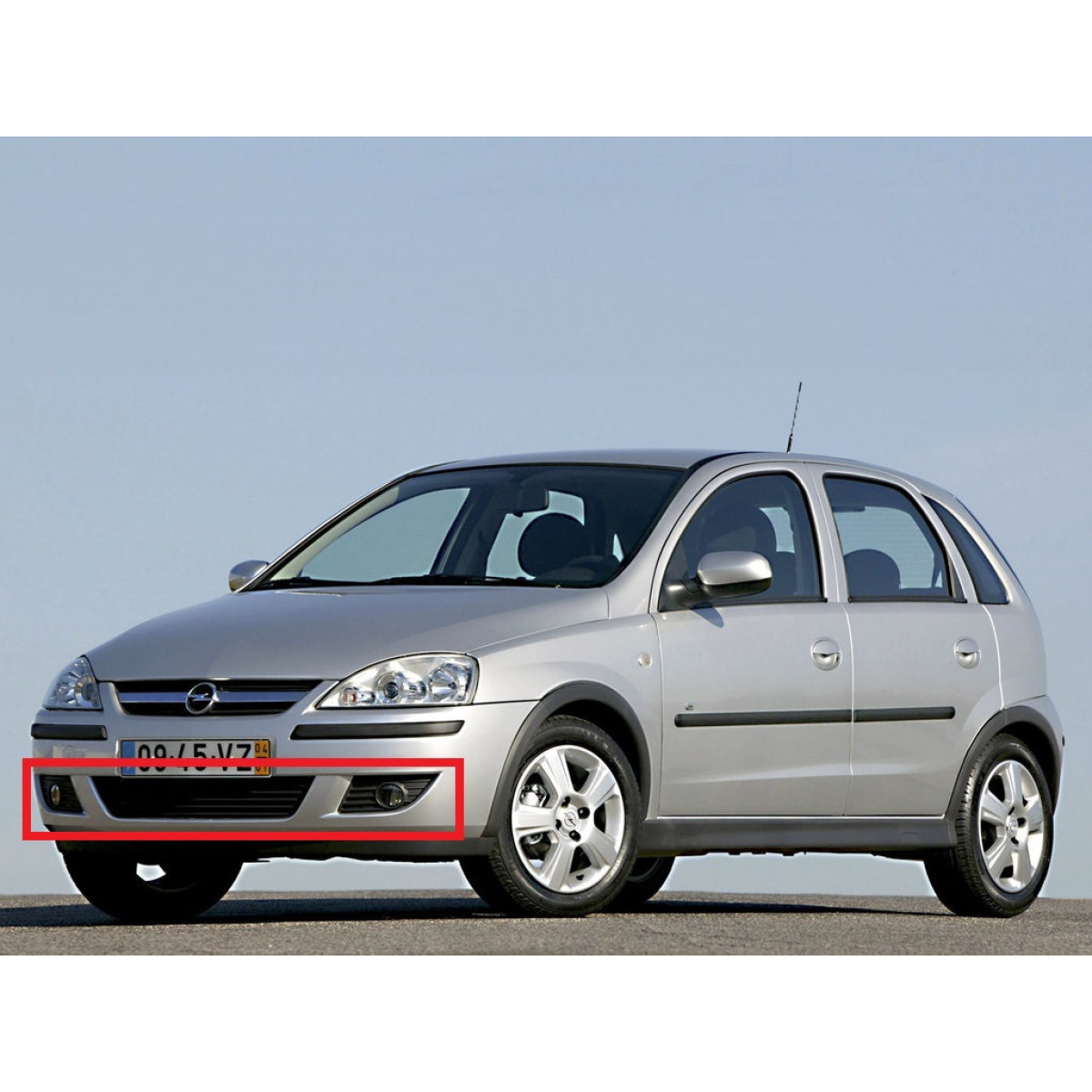Решітка бампера Опель Комбо, Корса З - Opel Combo, Corsa C - 2003-