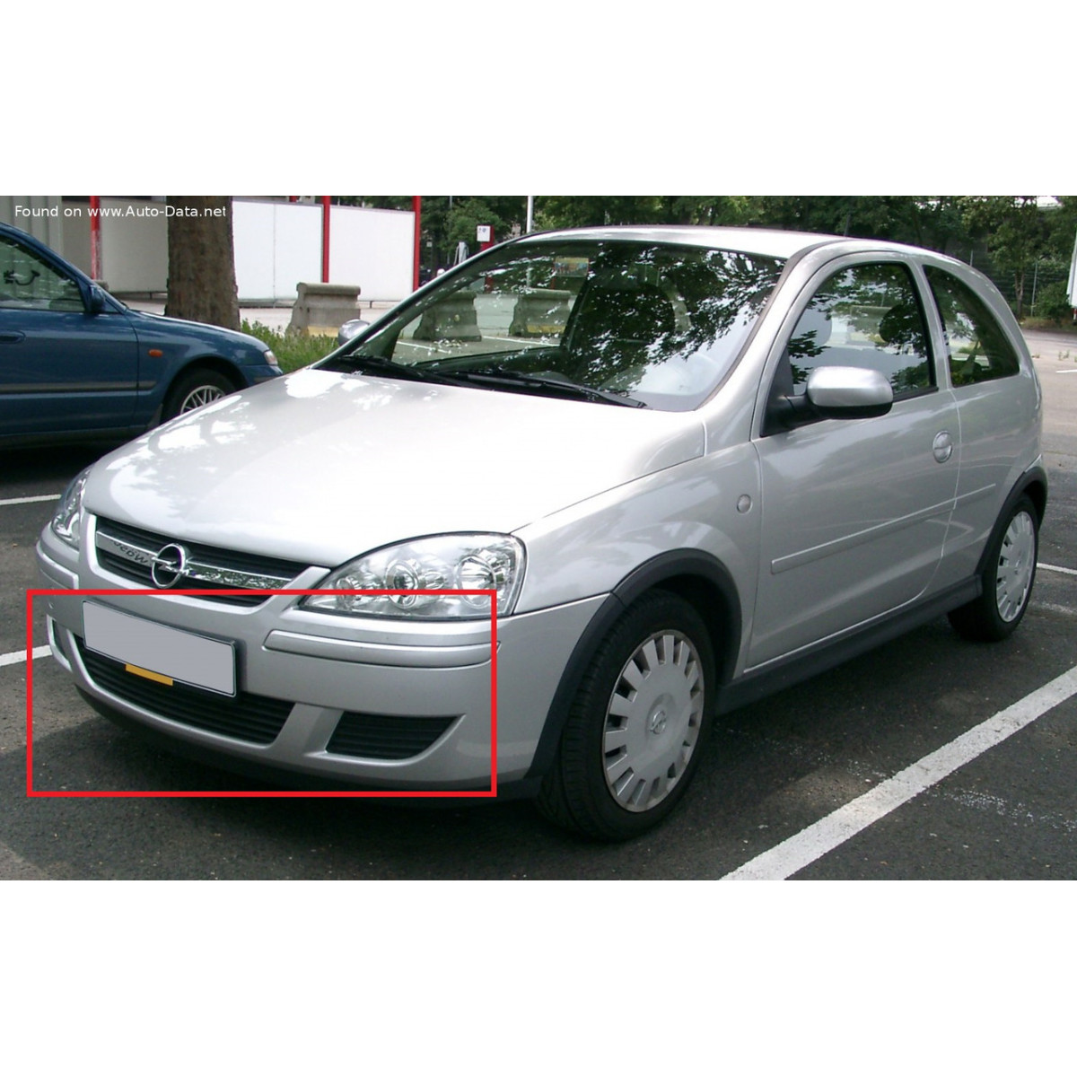 Решітка бампера Опель Комбо, Корса З - Opel Combo, Corsa C - 2003-2010