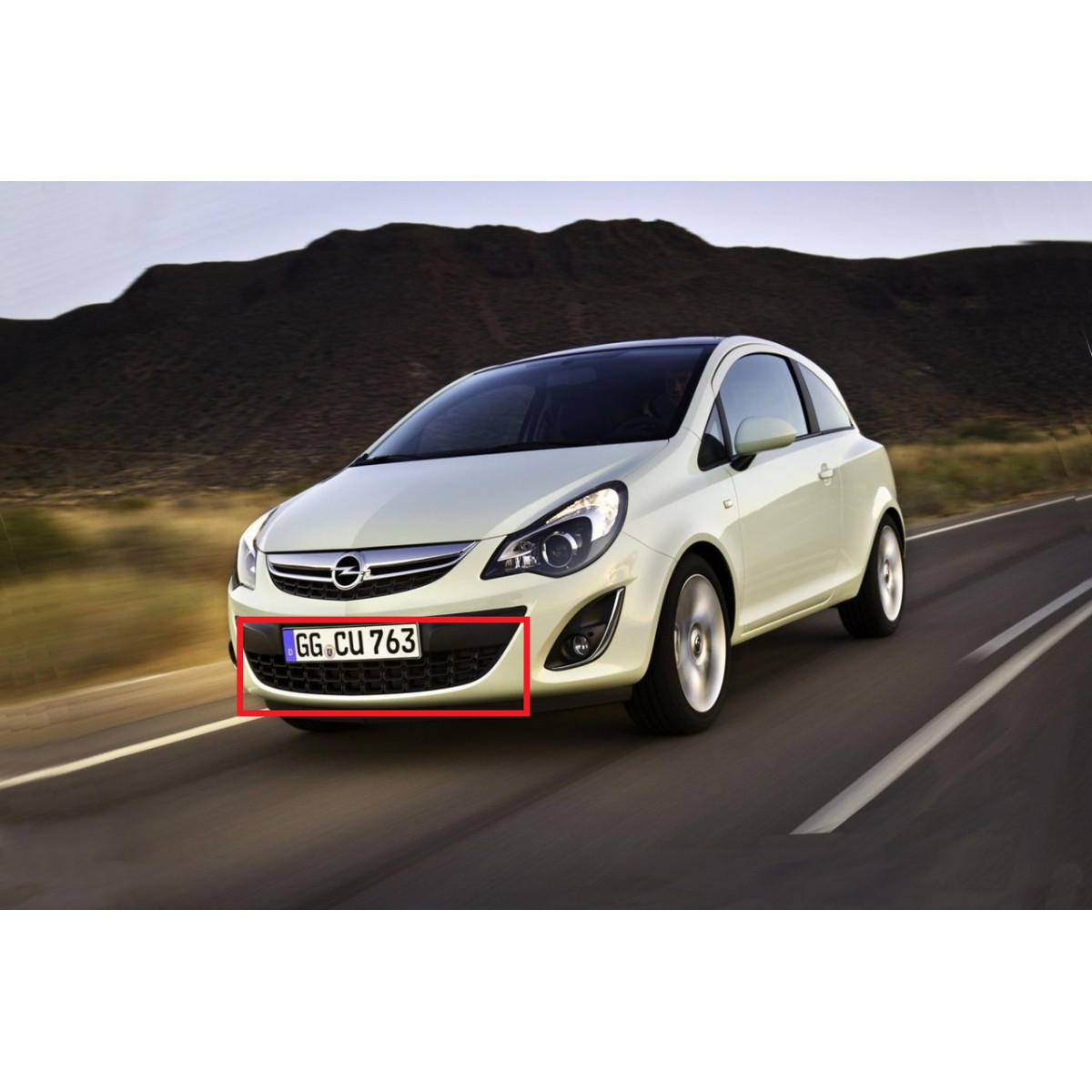 Решітка бампера Опель Корса Д - Opel Corsa D - 2011-2014