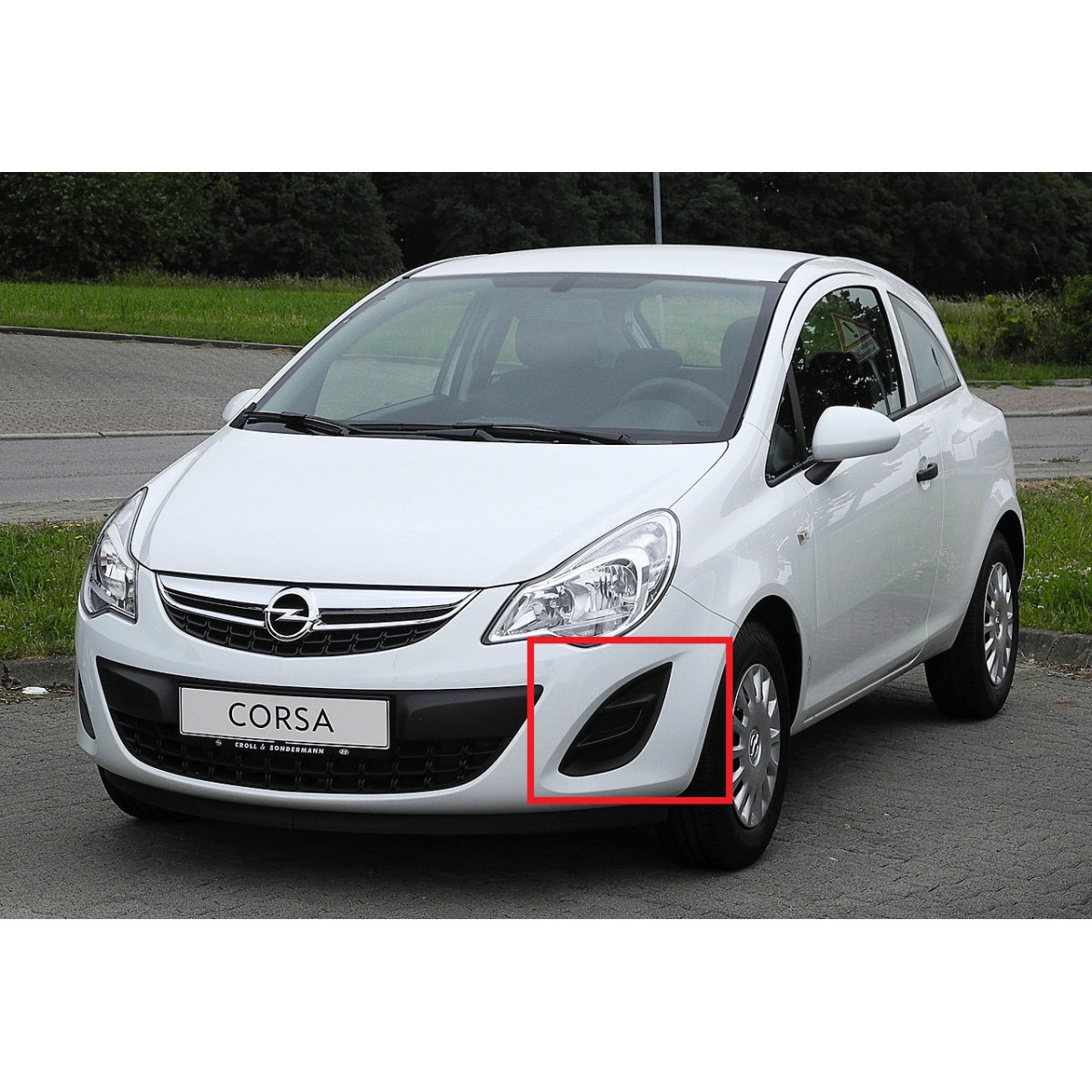 Решітка бампера Опель Корса Д - Opel Corsa D 2011-2014 (комплект)