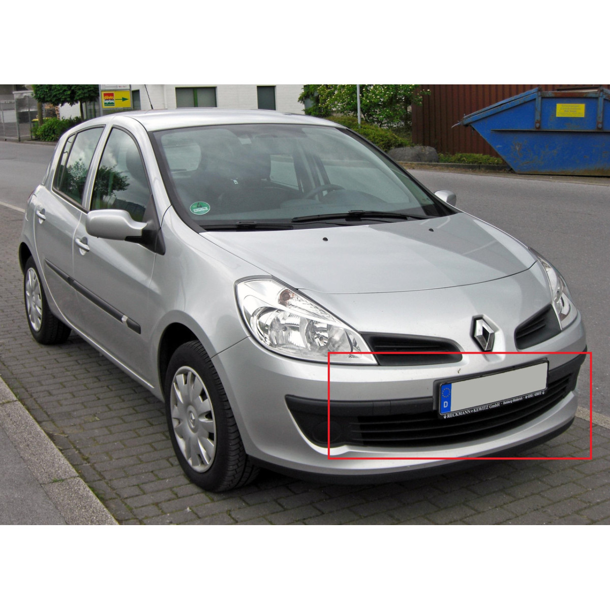 Решітка бампера Рено Кліо 3 - Renault Clio 3 - 2005-2009