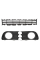 Решітка бампера Рено Меган 2 - Renault Megane 2 - 2002-2005 (комплект)