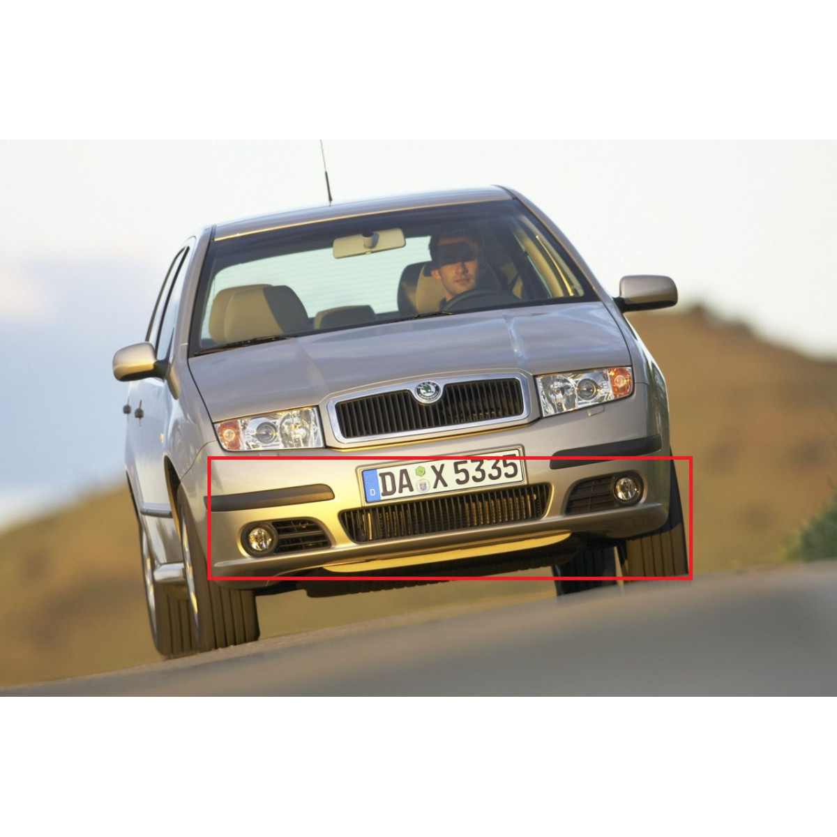 Решітка бампера Шкода Фабія - Skoda Fabia 1999-2004
