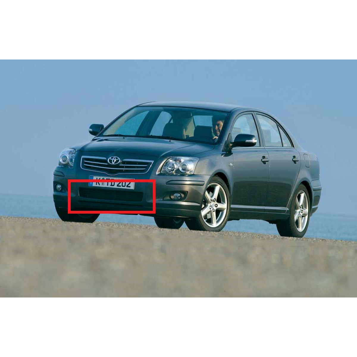 Решітка бампера Тойота Авенсис - Toyota Avensis 2003-2006