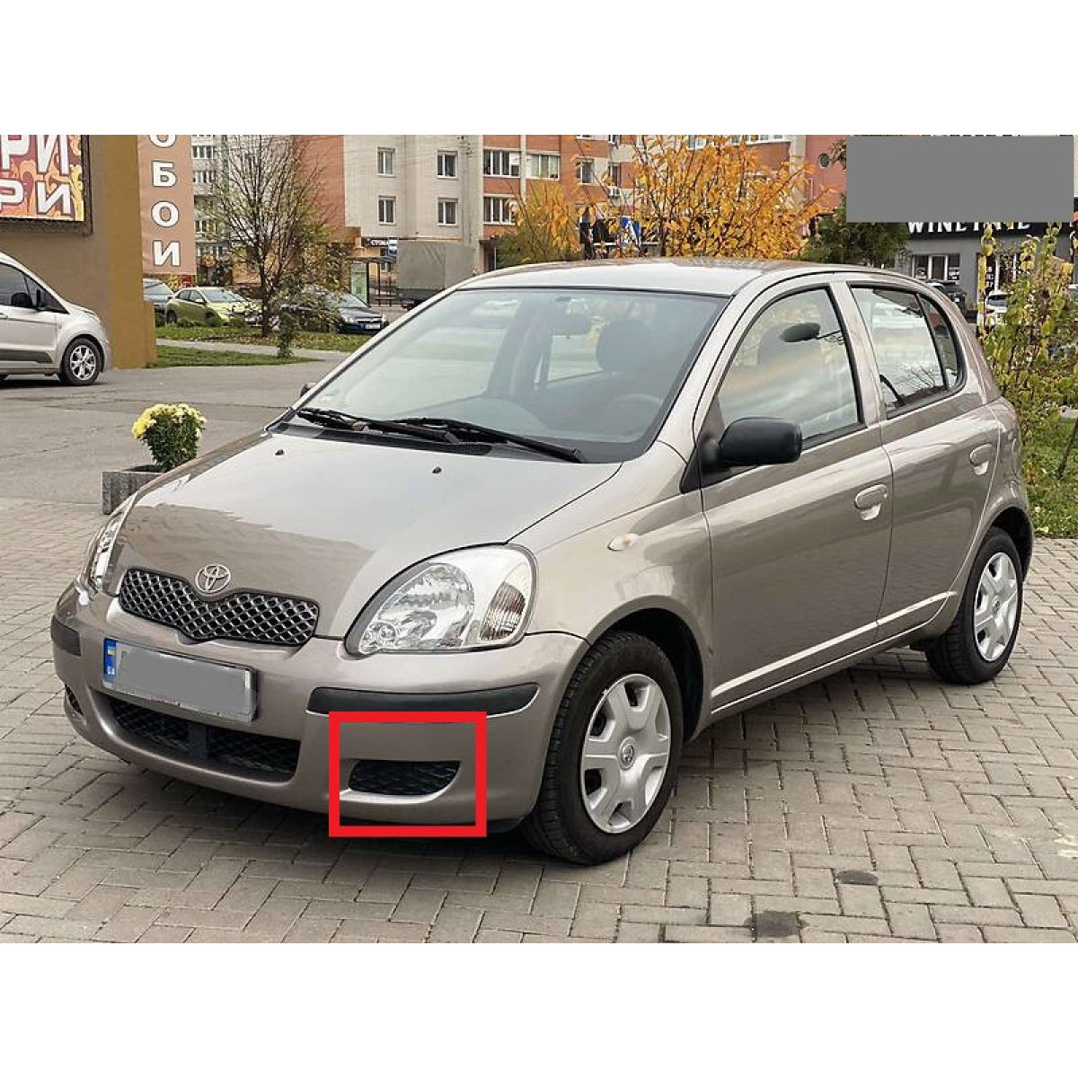 Решітка бампера Тойота Яріс - Toyota Yaris 2003-2005 (комплект)