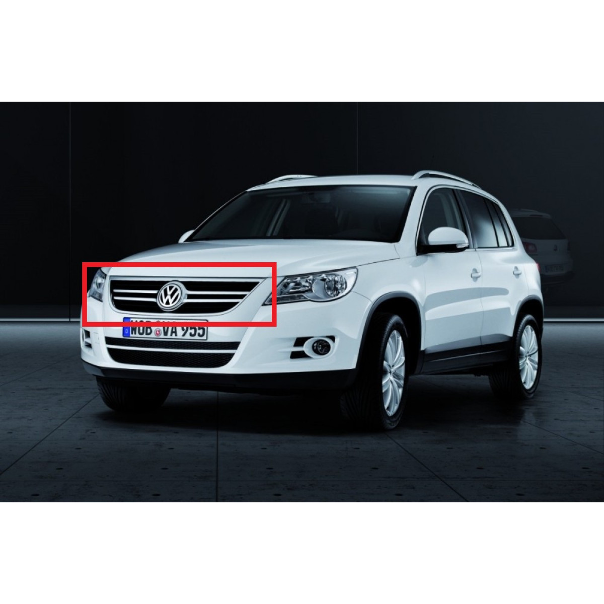 Решітка радіатора Фольксваген Тігуан - Volkswagen Tiguan 2007-2011