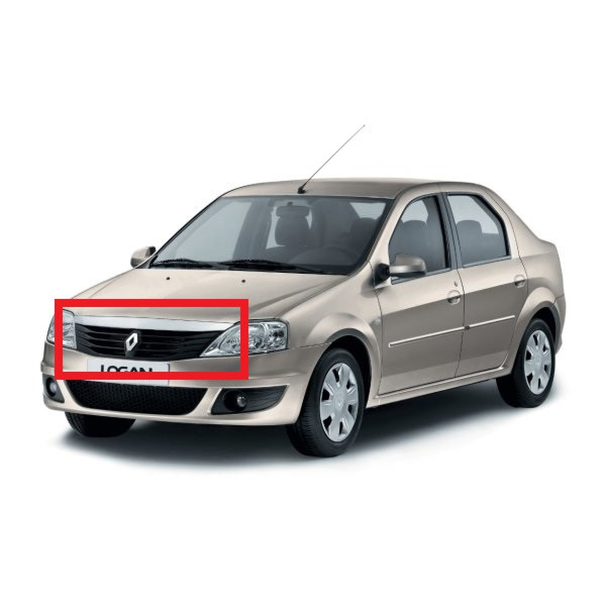 Решітка радіатора Дача Логан - Dacia Logan 2009-2013