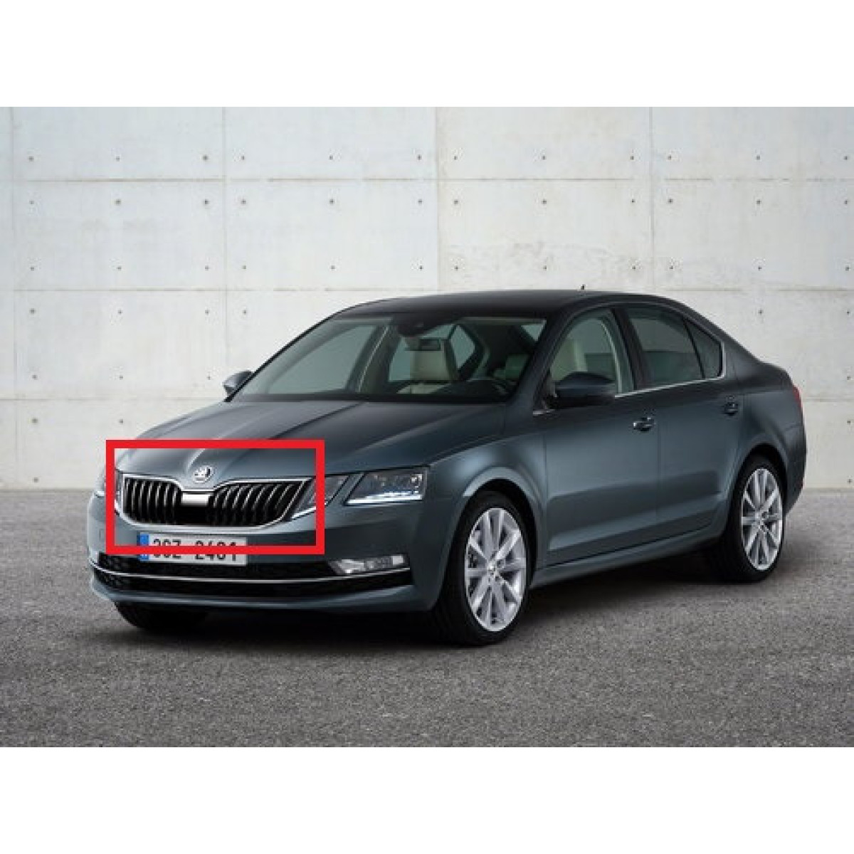 Решітка радіатора Шкода Октавія А7 - Skoda Octavia A7 - 2016-