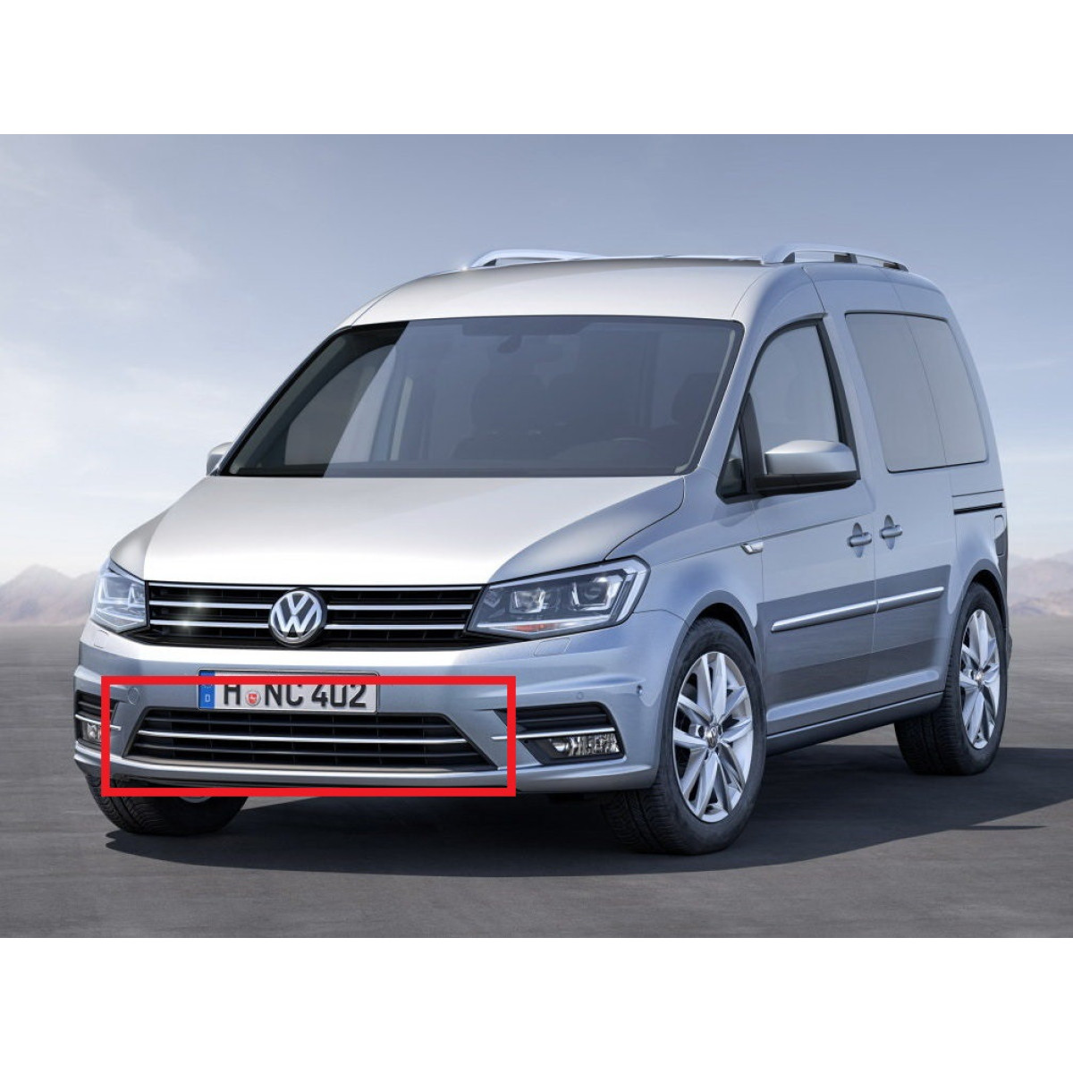 Решітка бампера центральна Фольксваген Кадді 4 - Volkswagen Caddy 4 - 2015-