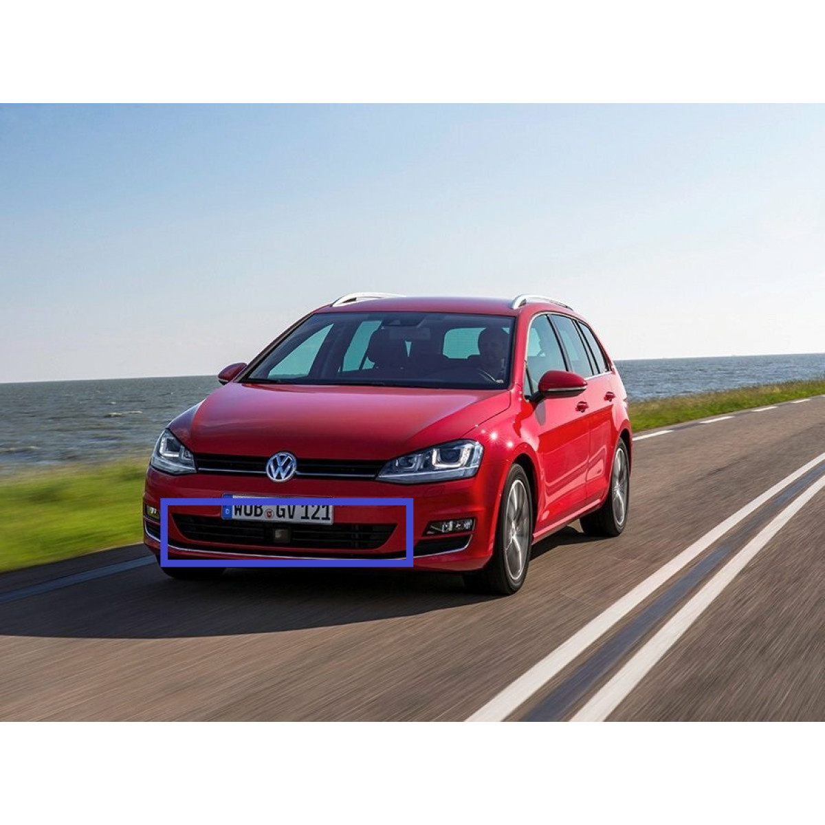 Решітка бампера Фольксваген Гольф 7 - Volkswagen Golf 7 2012-