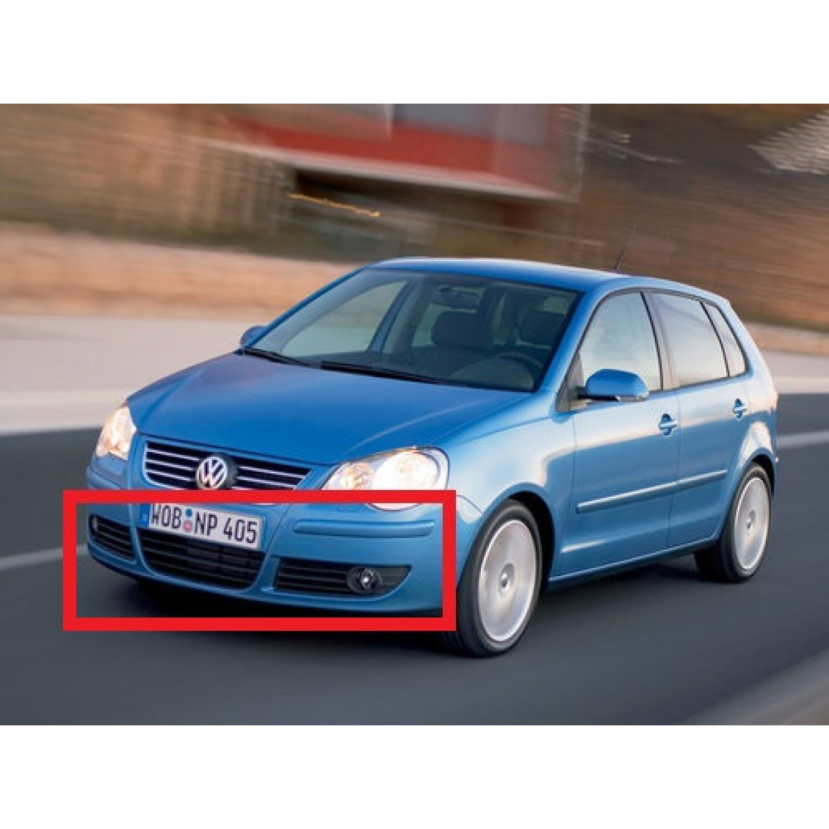 Решітка бампера Фольксваген Поло - Volkswagen Polo 2005-2009 (комплект)