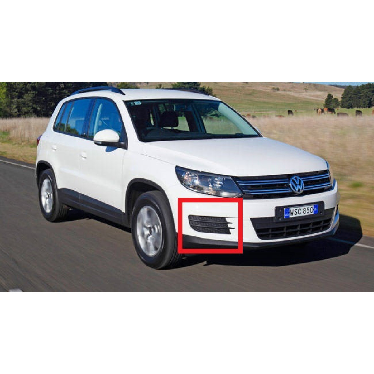 Решітка бампера Фольксваген Тигуан - Volkswagen Tiguan 2011-2016 (комплект)