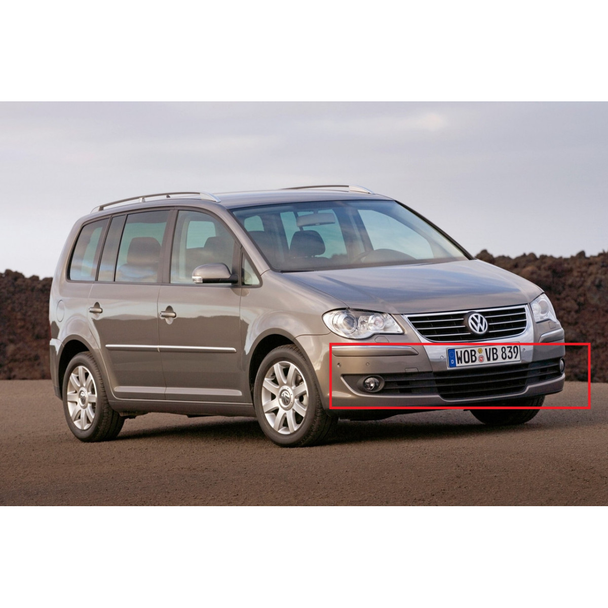 Решітка бампера Фольксваген Туран - Volkswagen Touran 2007-2010