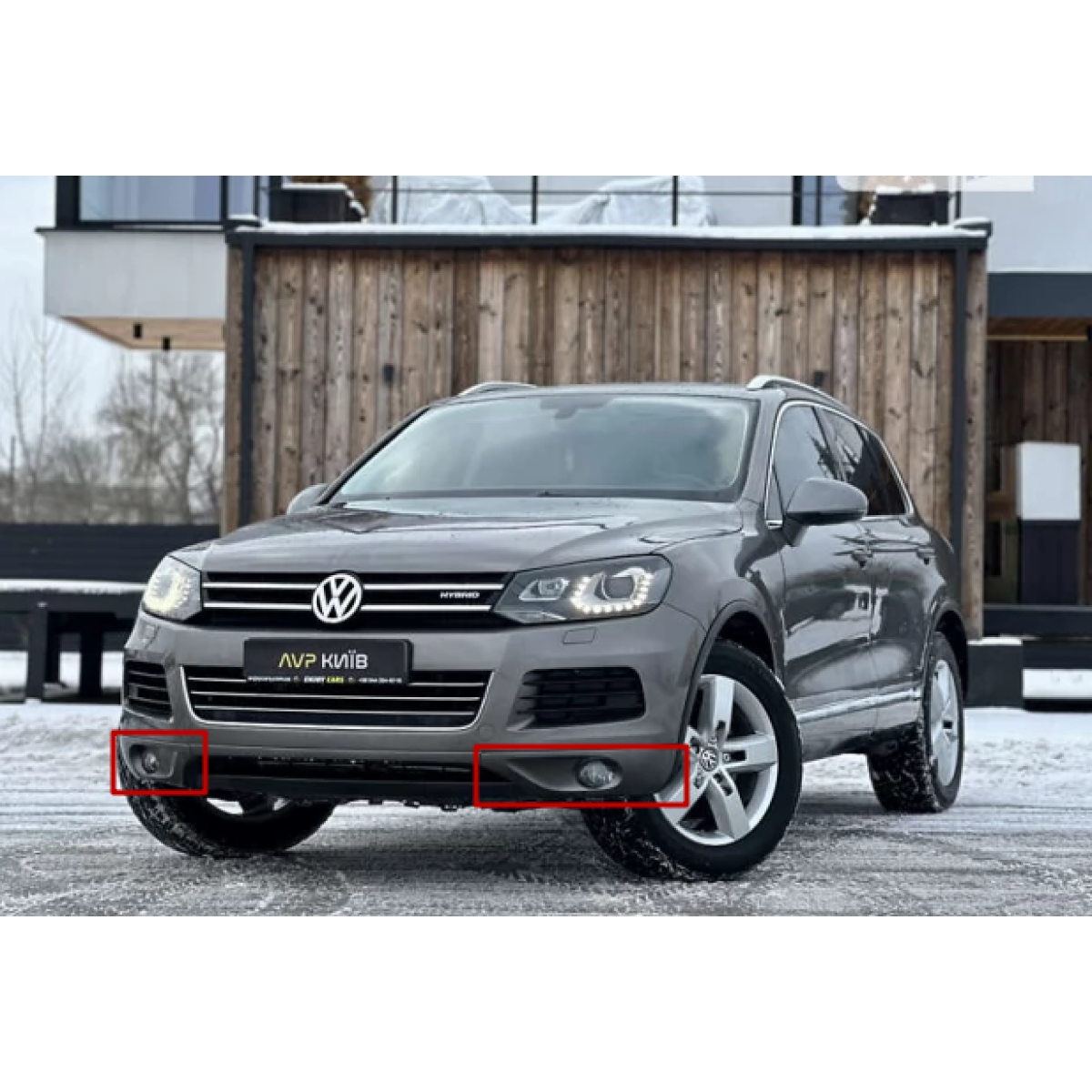 Решітка бампера Фольксваген Туарег - Volkswagen Touareg 2010-2014 (комплект)