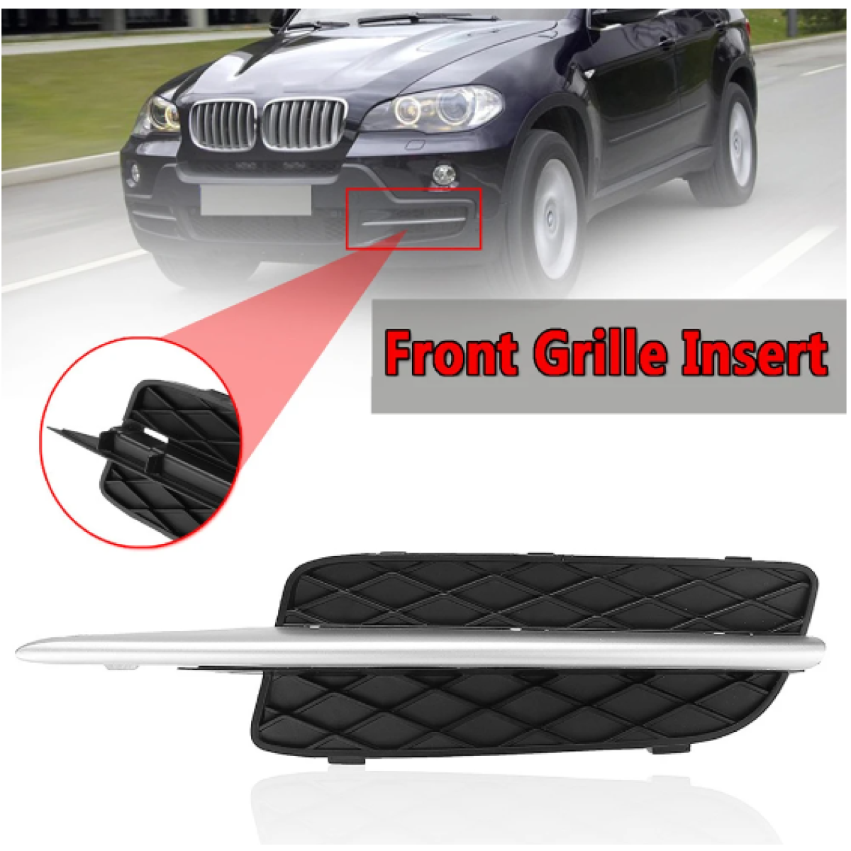 Решітка бампера БМВ Х5 Е70 - BMW X5 E70 2007-2010 (комплект)