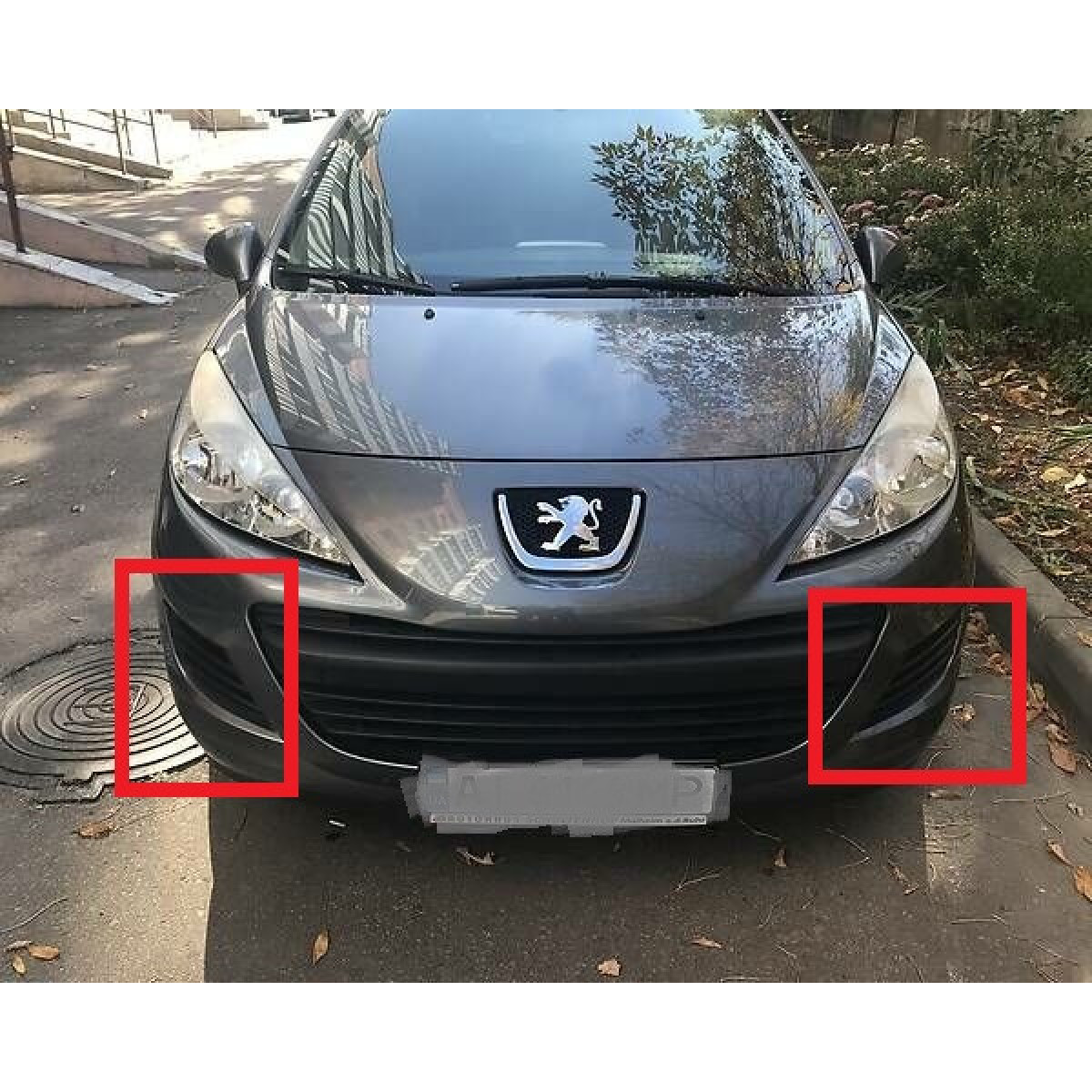 Решітка бампера Пежо 207 - Peugeot 207 - 2009-2012 (комплект)