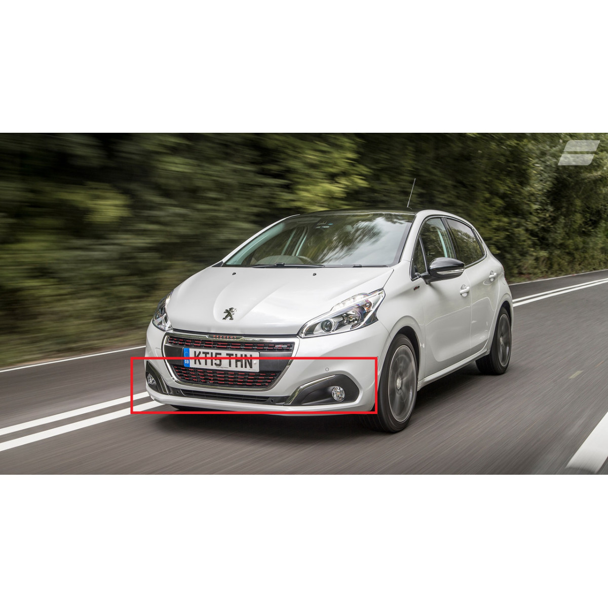 Решітка бампера нижня Пежо 208 - Peugeot 208 - 2015-