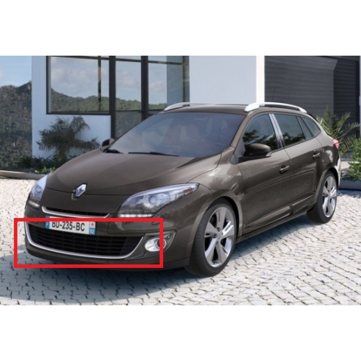 Решітка бампера Рено Меган 3 - Renault Megane 3 - 2012-2013