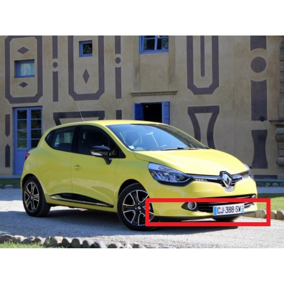 Спойлер-губа переднього бампера RENAULT CLIO 4 2012- / BLIC