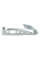 Петля (шарнір, кріплення) капота ліва Ford Fiesta 5 - Форд Фієста 5 2001-2008
