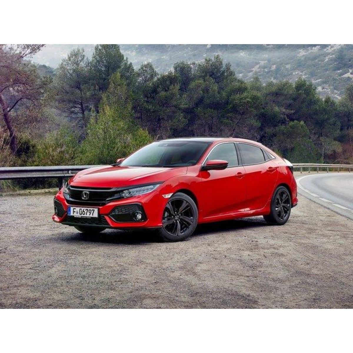 Петля (шарнір, кріплення) капота ліва Honda Civic 10 - Хонда Цивік 10 2015-