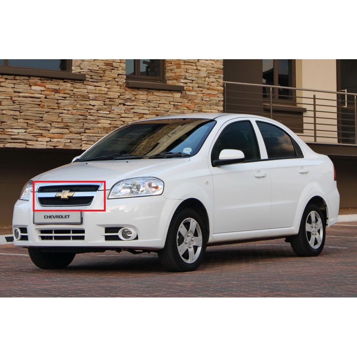 Решітка радіатора Шевроле Авео Т250 - Chevrolet Aveo T250 (2006-2011)