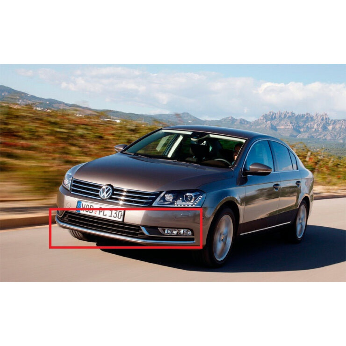 Решітка бампера (комплект) Фольксваген Пасат Б7 - Volkswagen Passat B7 - (B7 (36)), 2010-