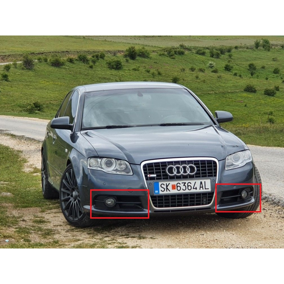 Решітка бампера (комплект) Ауді А4 Б7 - Audi A4 B7 - 2004-2008