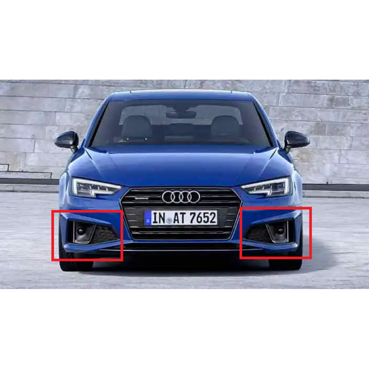 Решітка бампера (комплект) Ауді А4 Б9 - Audi A4 B9 - S-Line - 2019- (рестайлінг)