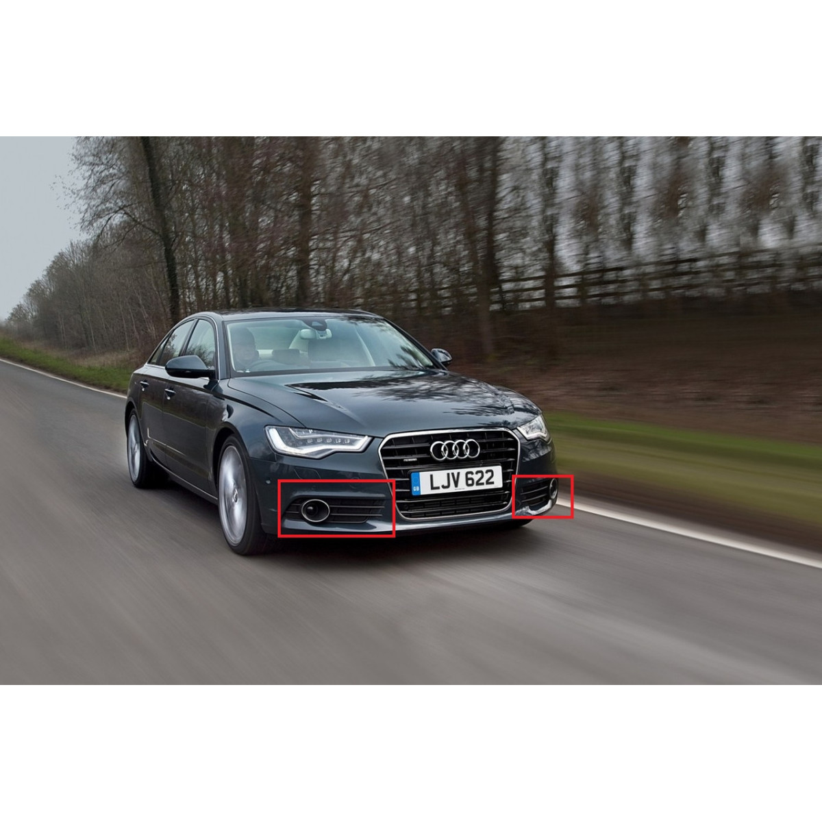 Решітка бампера (комплект) Ауді А6 С7 - Audi A6 C7 - 2011-2014