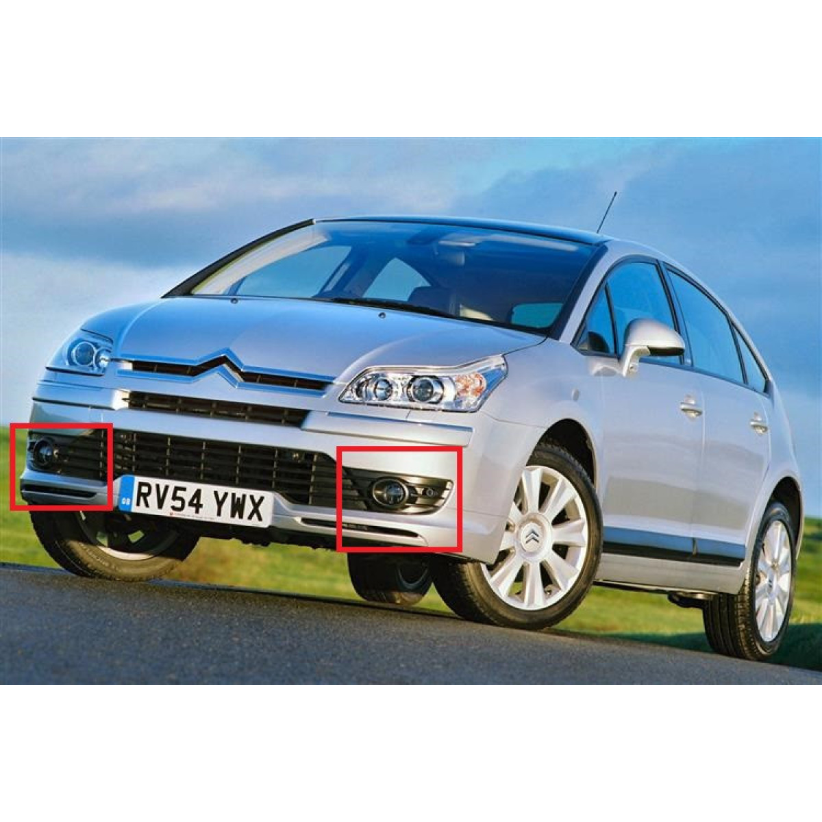 Решітка бампера (комплект) Сітроен C4 - Citroen C4 2004-2008