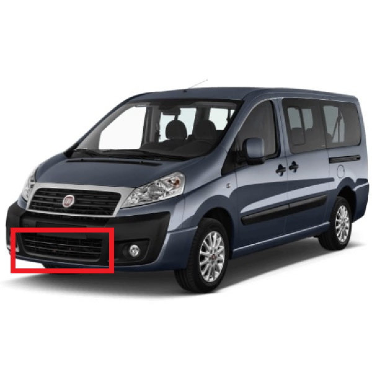 Решітка бампера (нижня) Фіат Скудо (270) - Fiat Scudo (270) 2007-2016