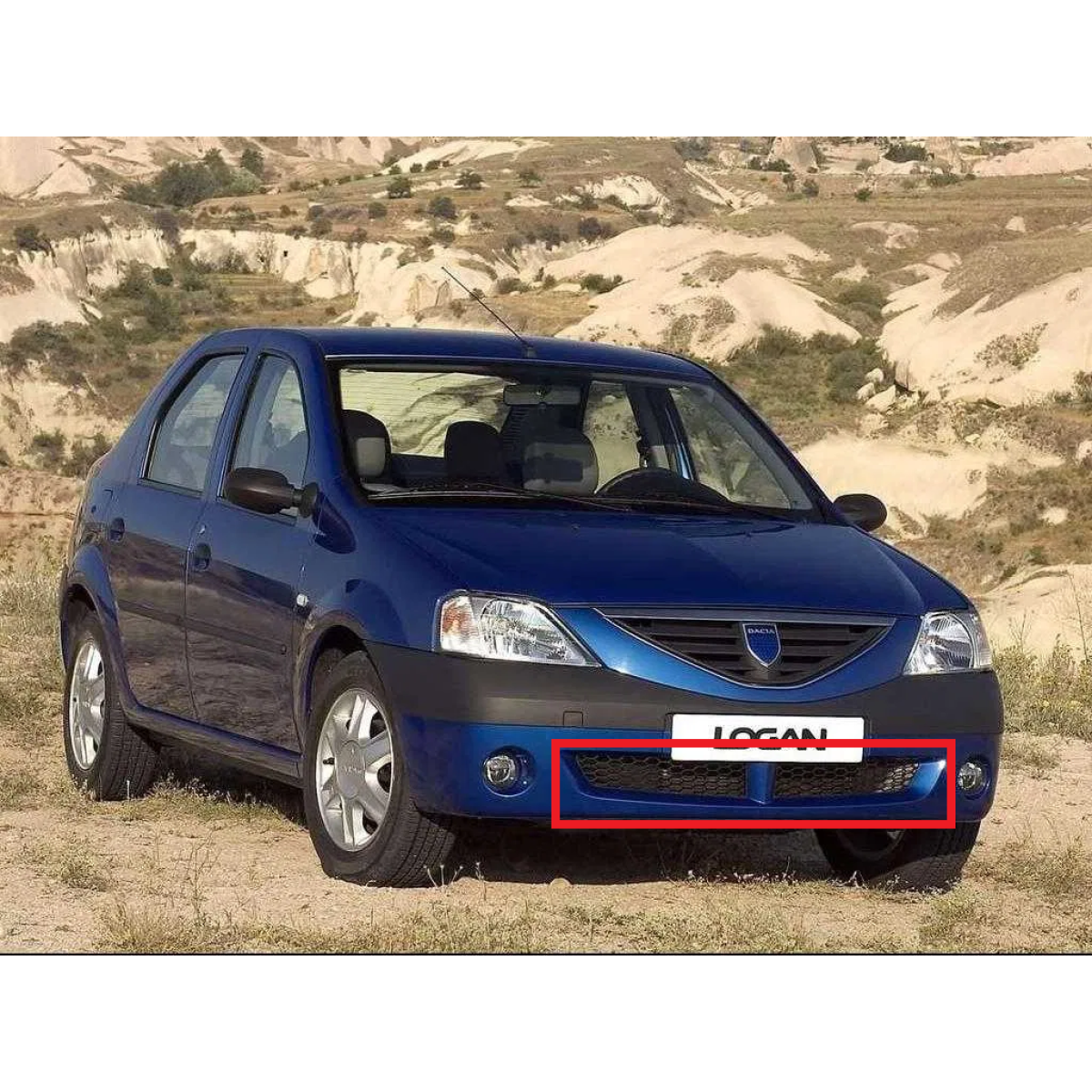 Решітка бампера (комплект) Дача Логан - Dacia Logan (SD) 2004-2009