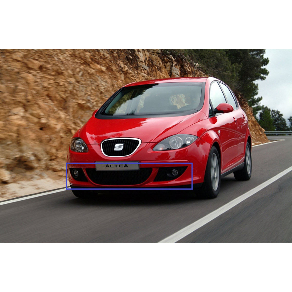 Решітка бампера (комплект) Сеат Алтея - Seat Altea - (5P1/5P5), 2004-