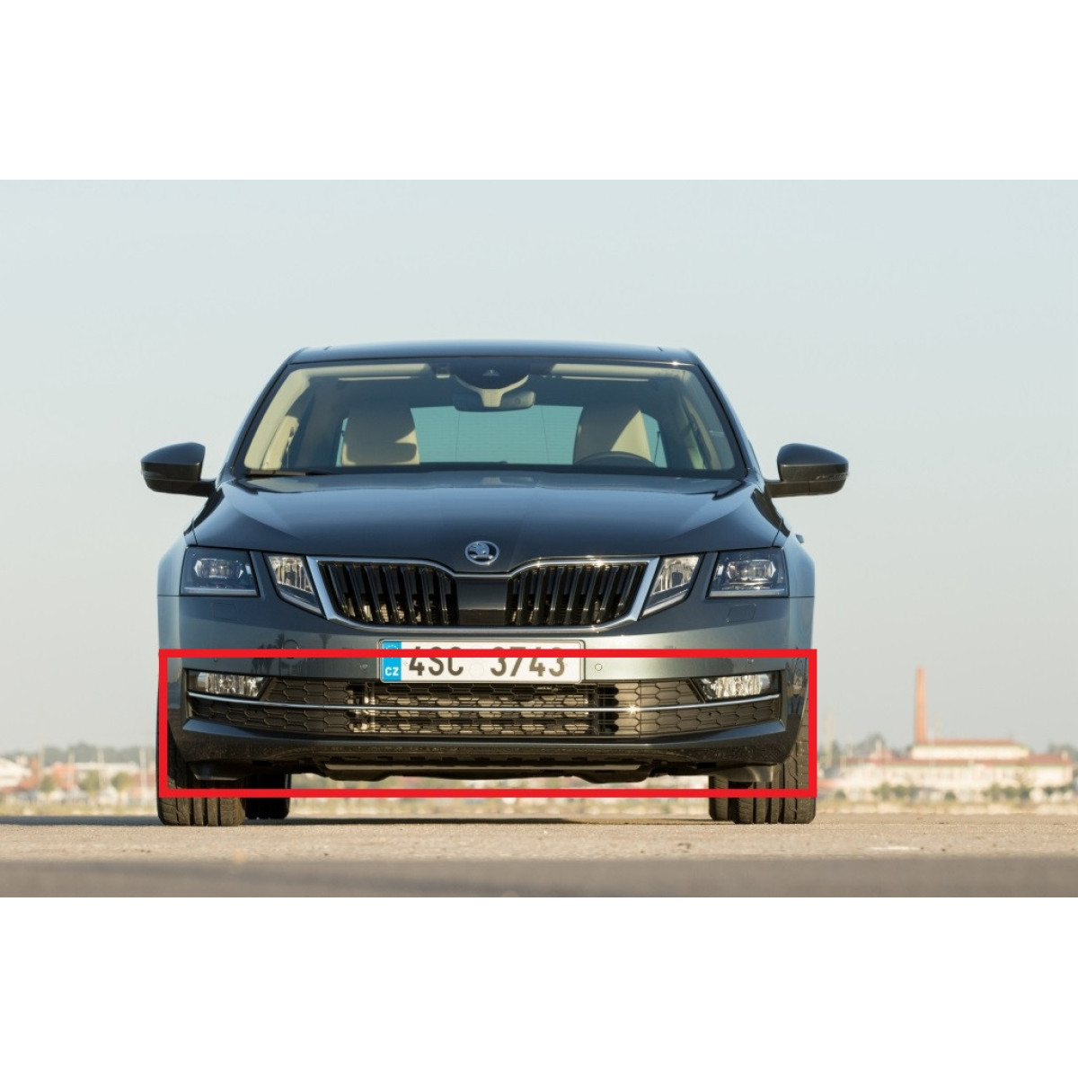 Решітка бампера (комплект) Шкода Октавія - Skoda Octavia 2017-2020