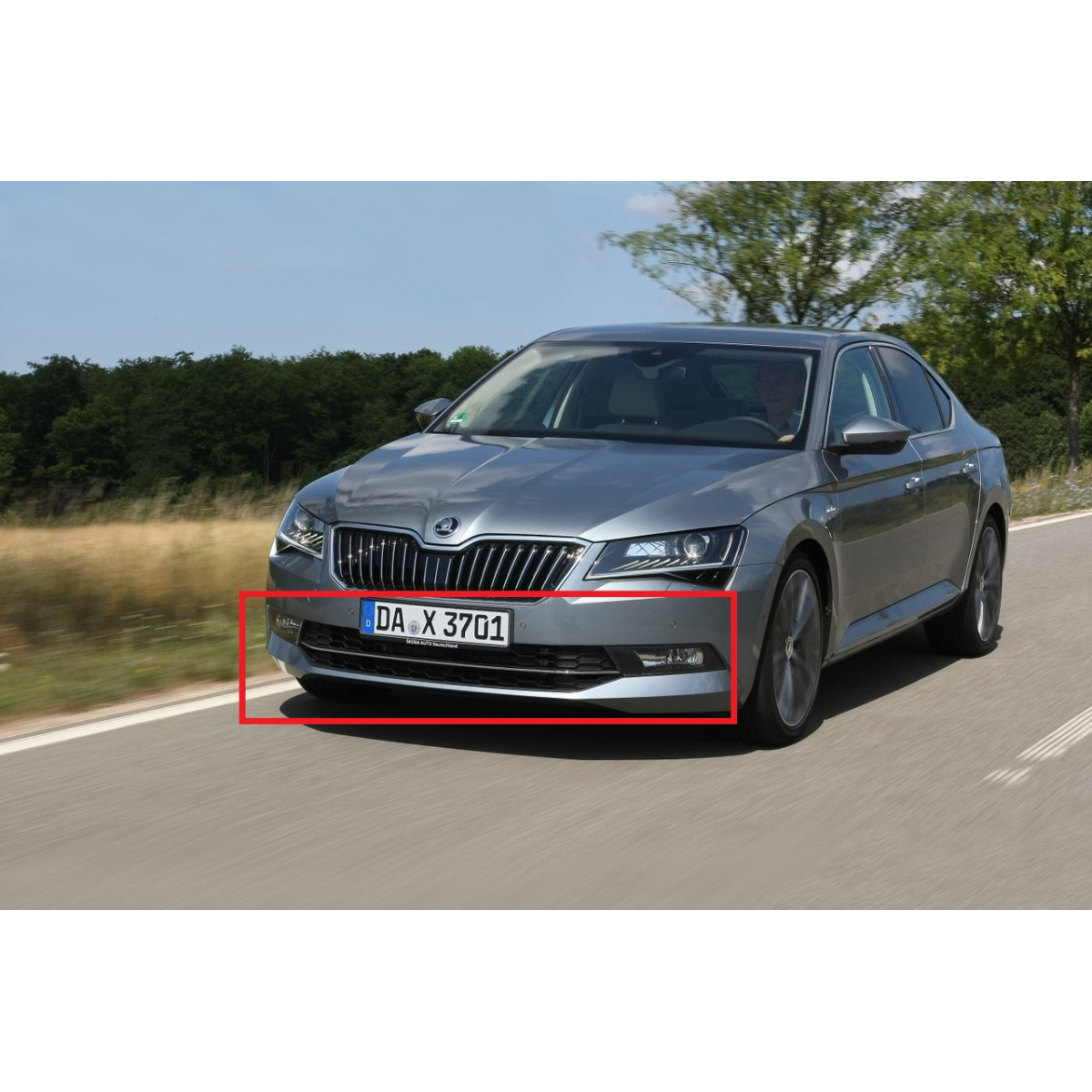 Решітка бампера (комплект) Шкода Суперб - Skoda Superb 2015-