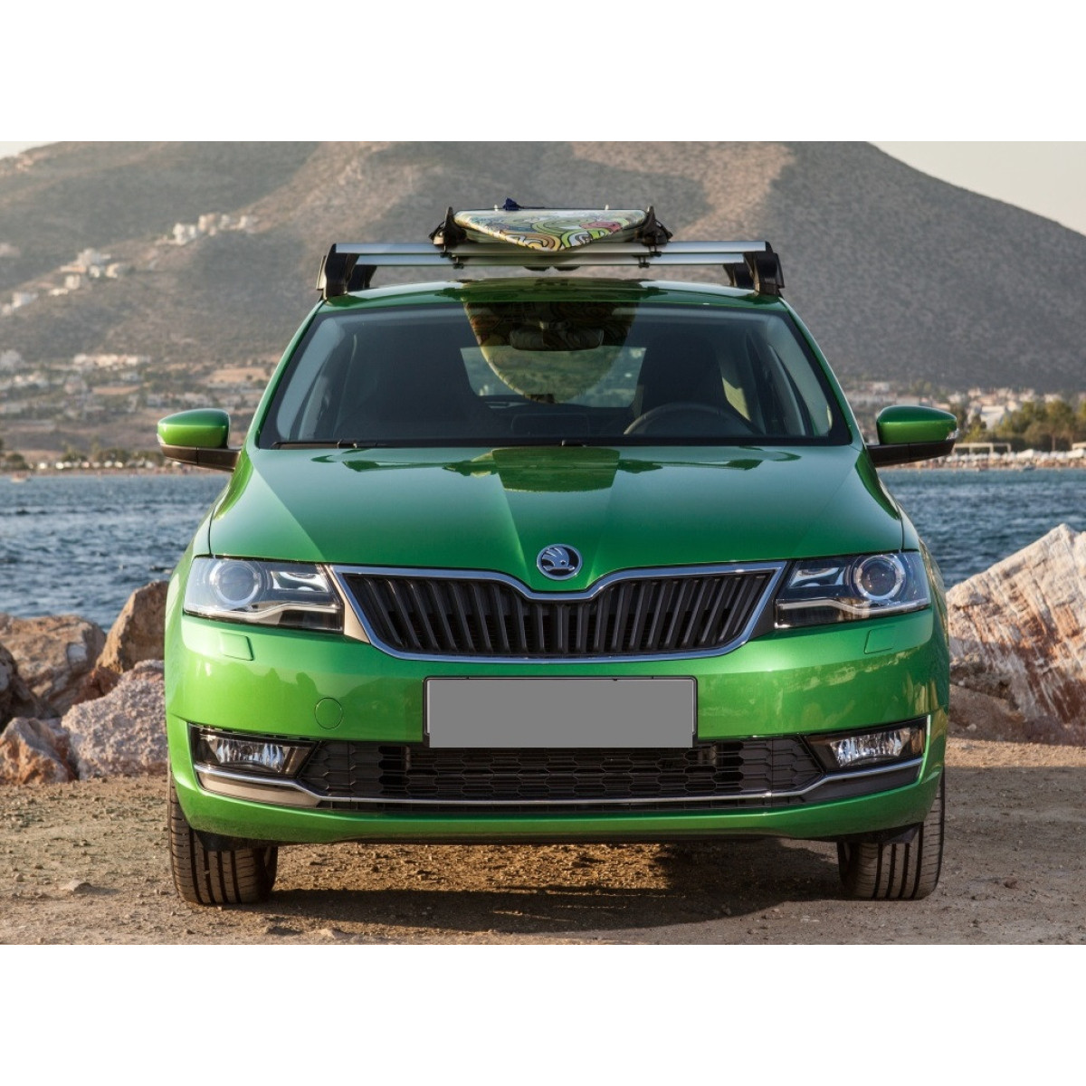 Решітка бампера Шкода Рапід - Skoda Rapid 2012-