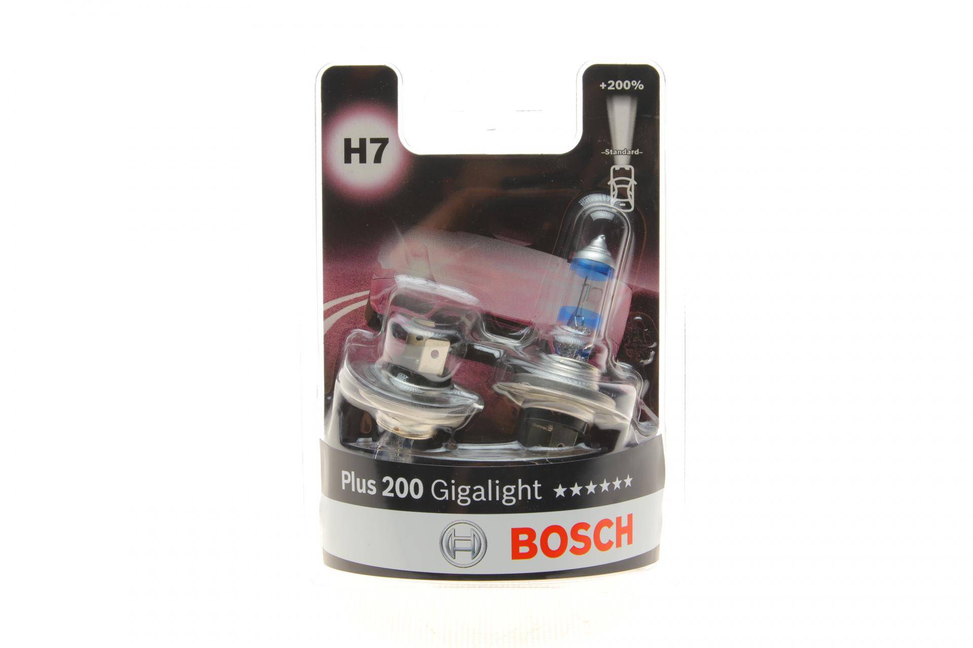 Автолампа H7 12V 55W PX26d Plus 200 Gigalight (BL/к-кт 2 шт.)