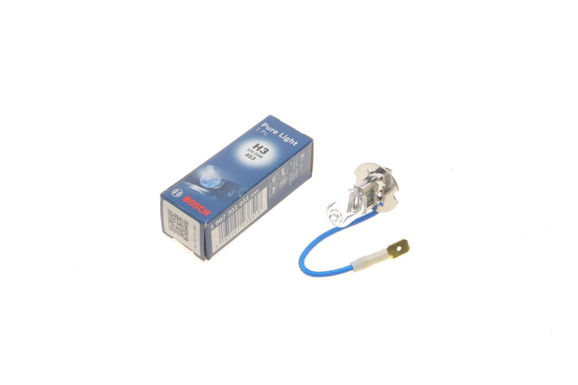 Автолампа H3 12V 55W PK22s Pure Light