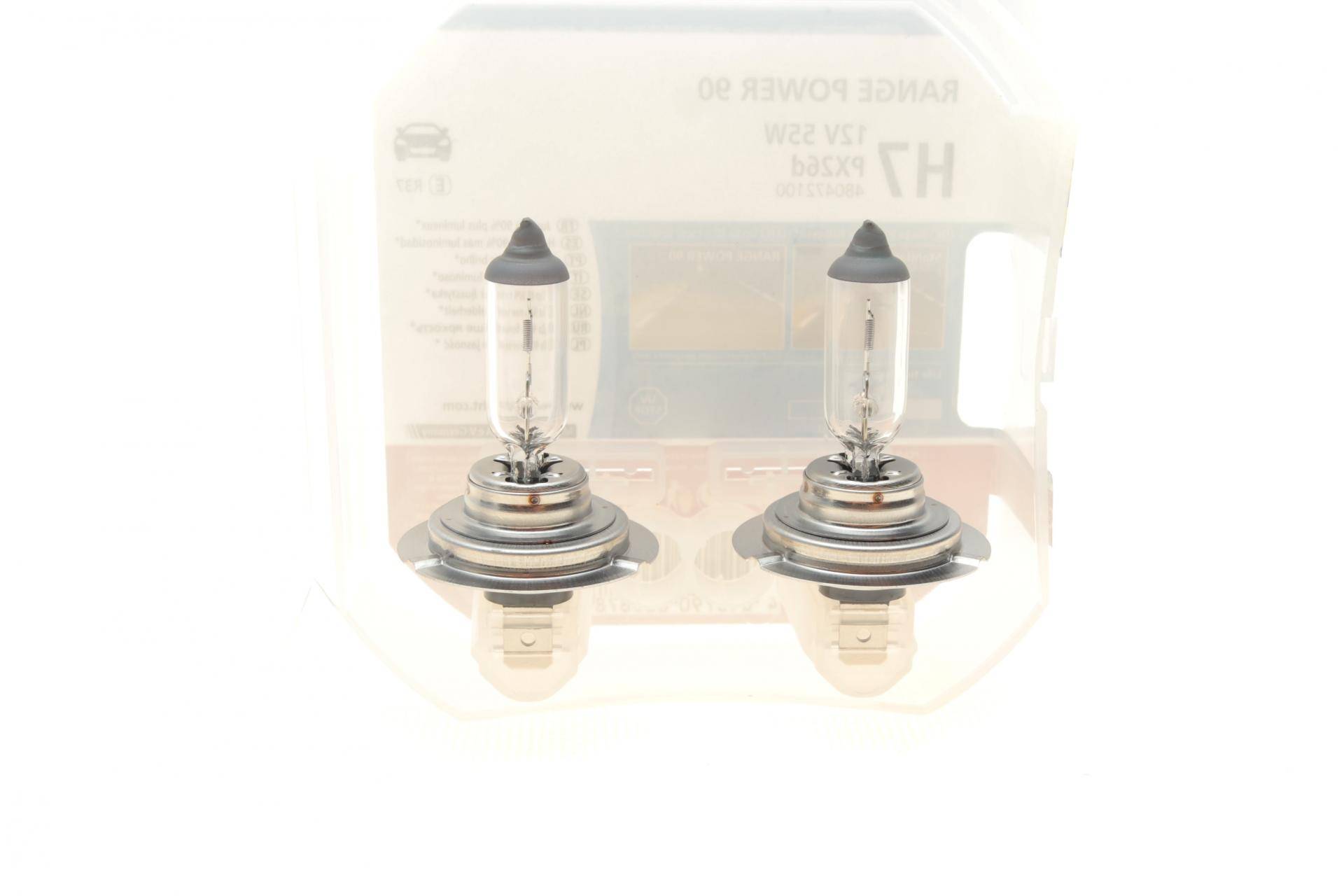 Автолампа H7 12V 55W PX26d Range Power 90 (к-кт 2шт)