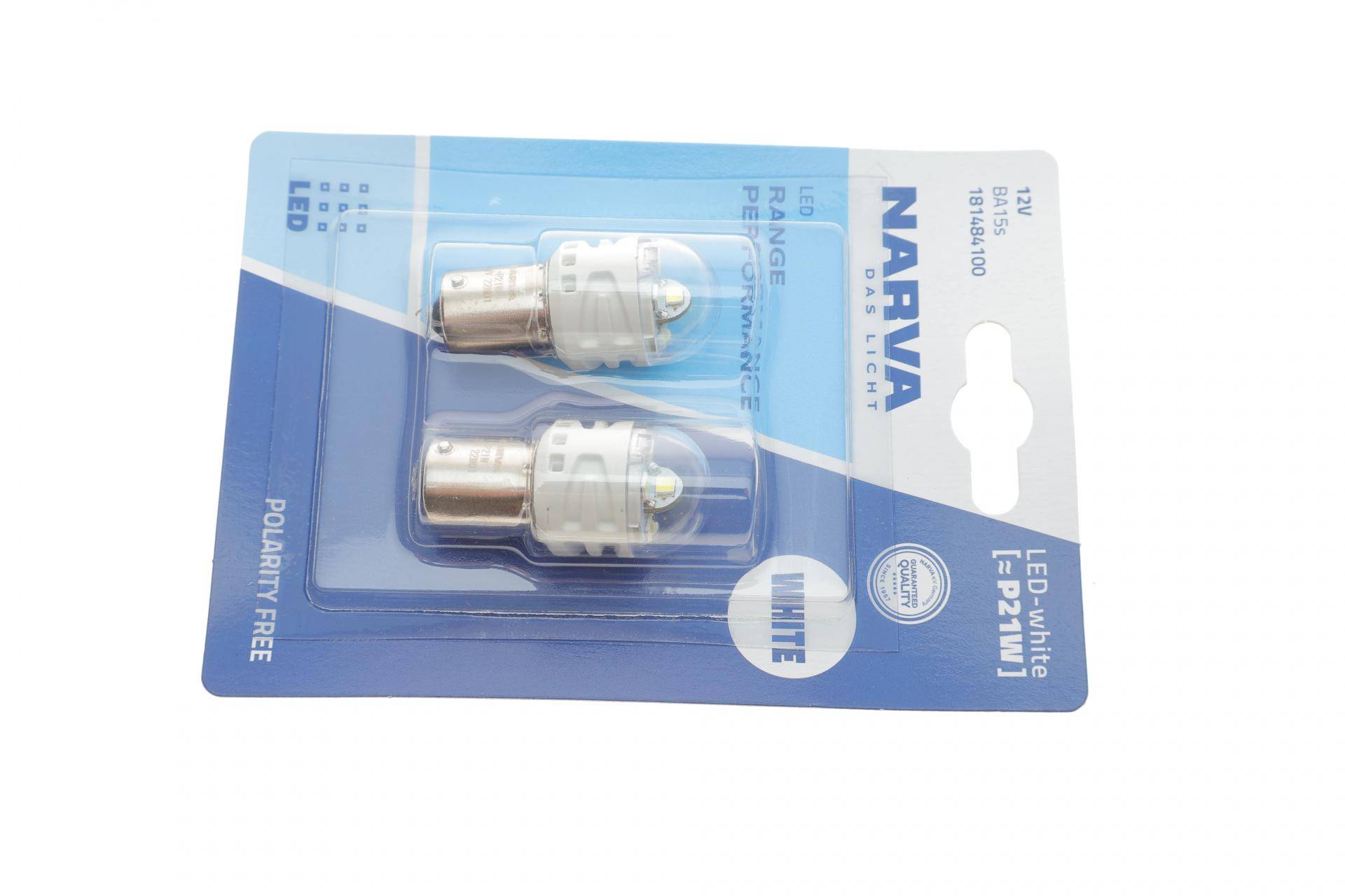 Автолампа P21W 12V 2.2W BA15s LED (біла) (к-кт 2 шт.)