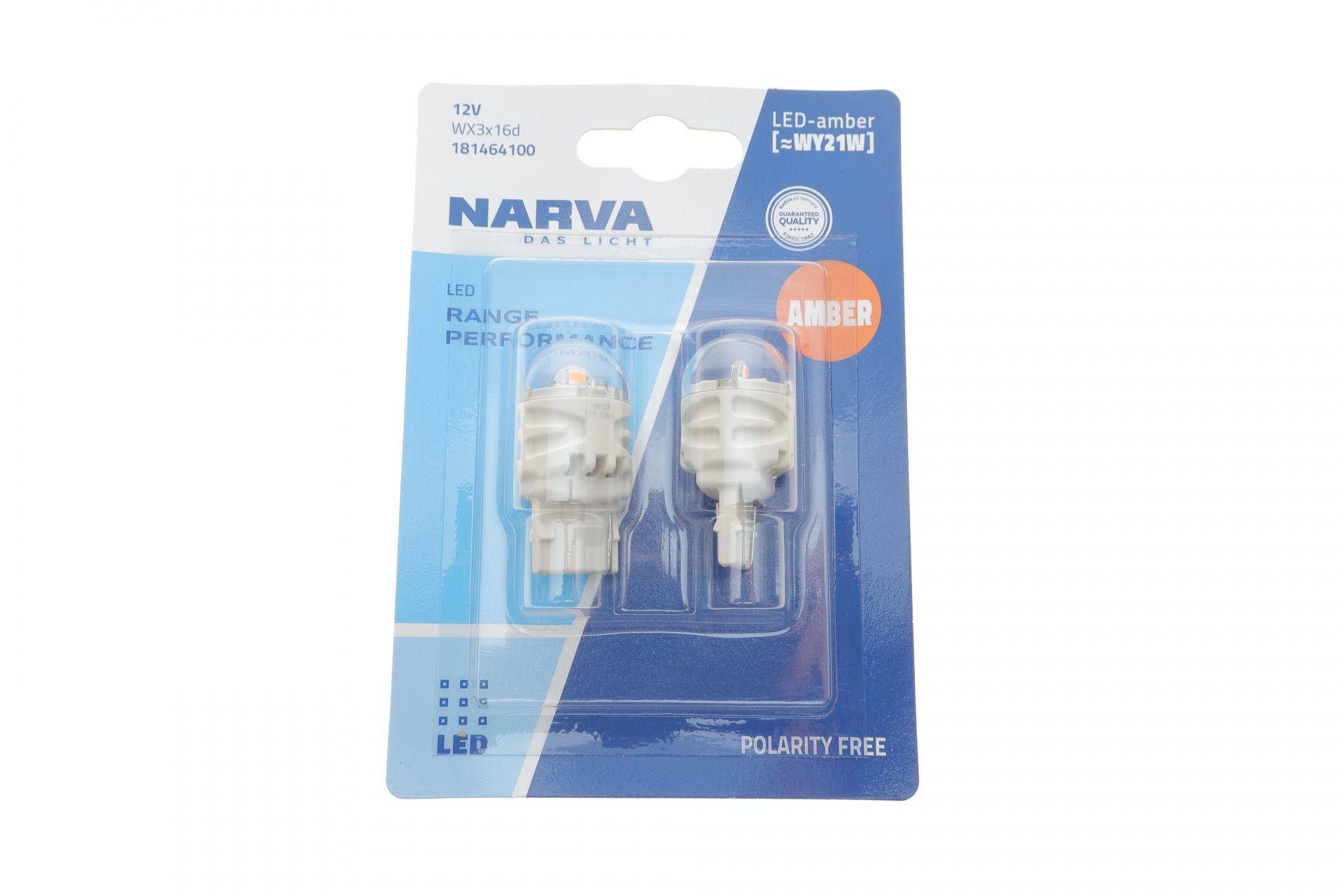 Автолампа WY21W 12V 2.15W WX3x16d LED (жовта) (К-кт 2 шт.)
