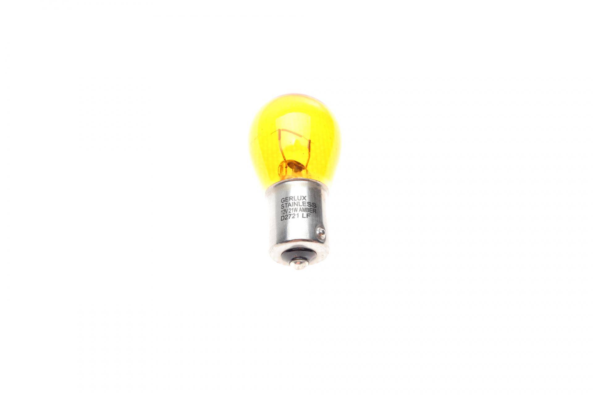 Автолампа P21W 12V 21W BA15S Pure Light (жовта)
