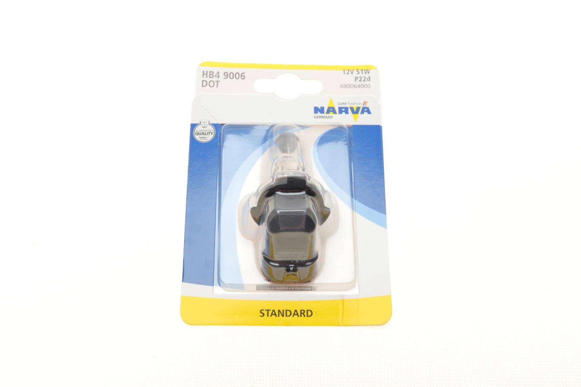 Автолампа HB4/9006 12V 51W P22d (Американські типи) (блістер/1шт)