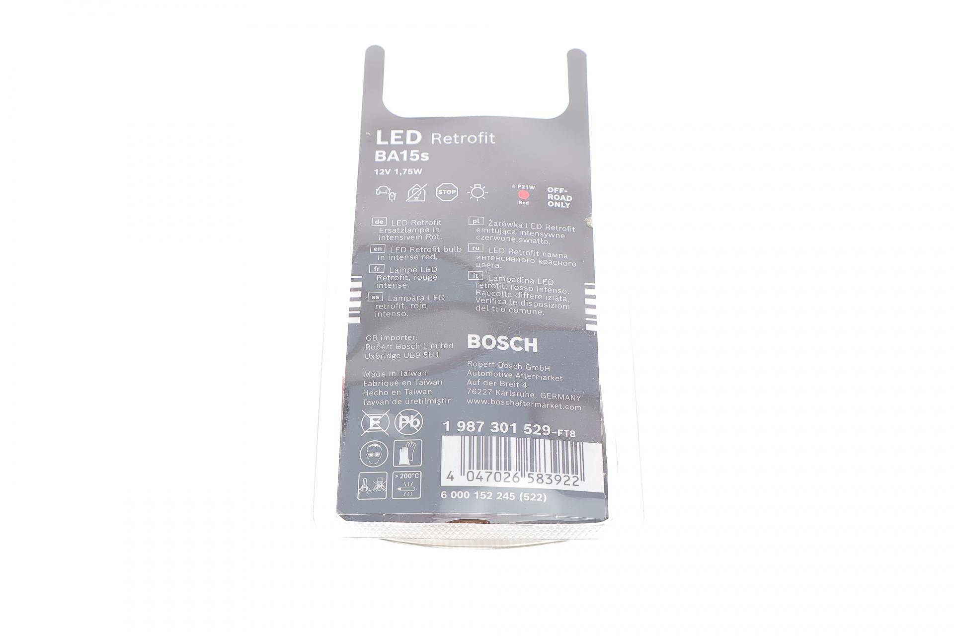 Автолампа 12V 1.75W BA15s LED Retrofit BL