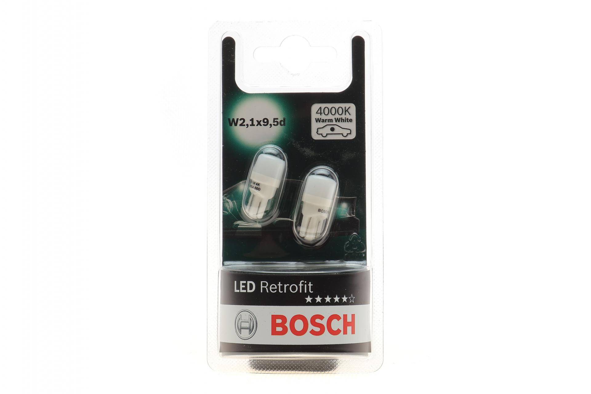 Автолампа W5W 12V 1W W2.1x9.5d LED Retrofit BL (4000K) (к-кт 2шт) знято з постачання