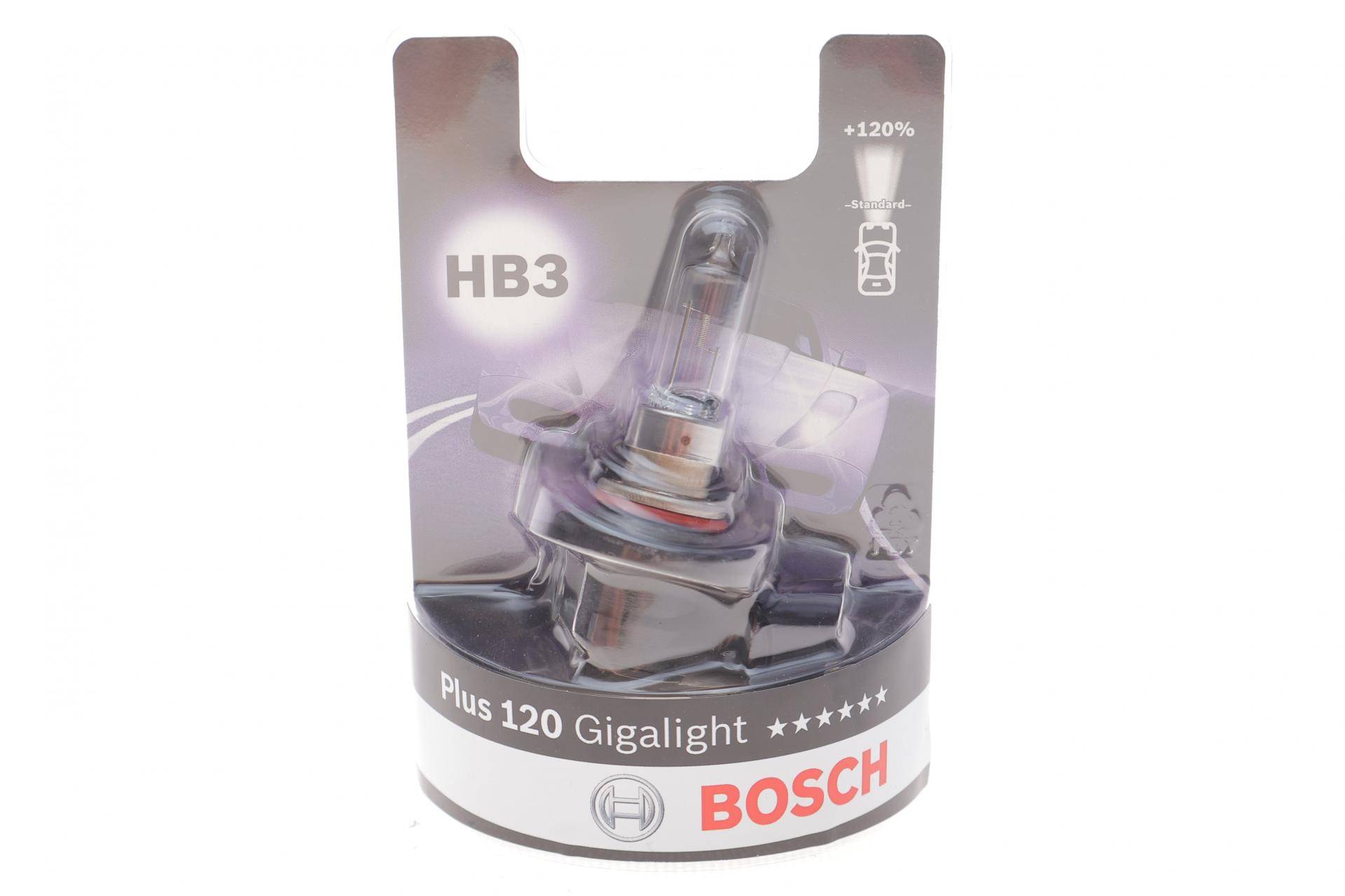 Автолампа HB3 12V 60W P20d Plus 120 Gigalight (BL/1шт)